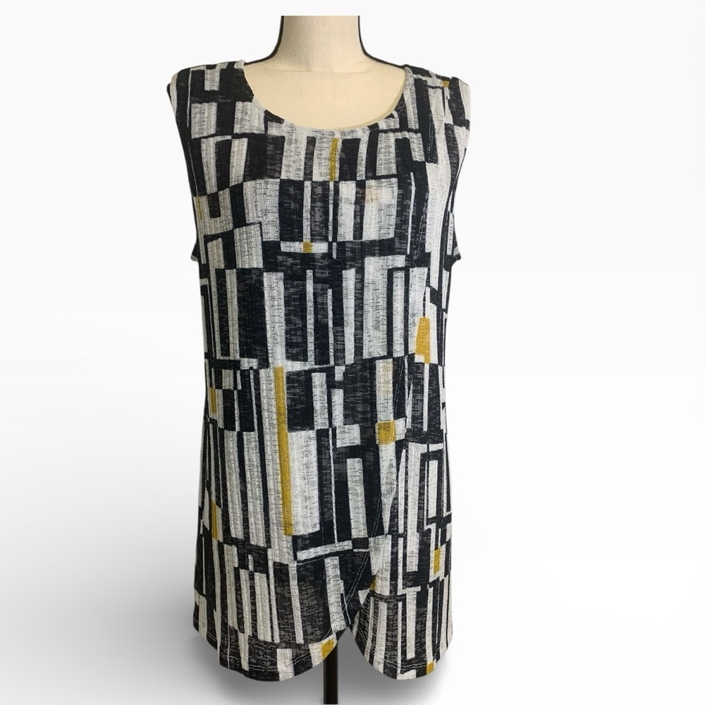 Alfani Abstract Print Sleeveless Tunic – Size XL